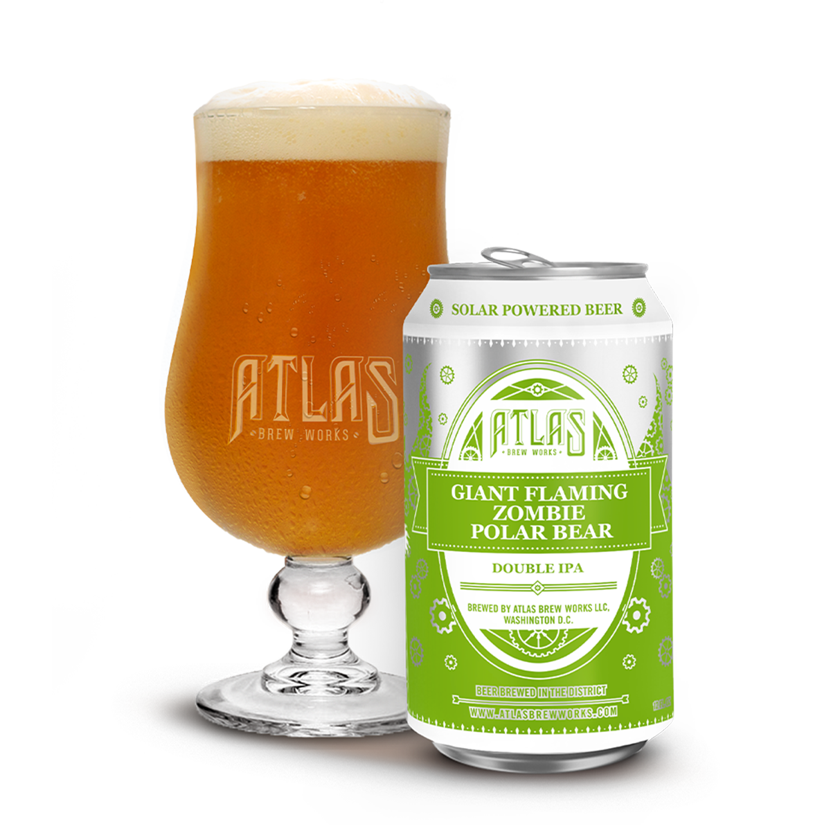 Giant Flaming Zombie Polar Bear Dipa